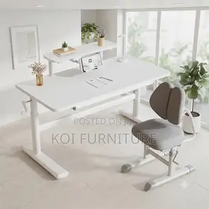 Office Desk; Home Office Manual Adjustable Height Sit-Standing Desk