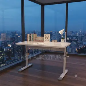 Office Desk; Home Office Manual Adjustable Height Sit-Standing Desk