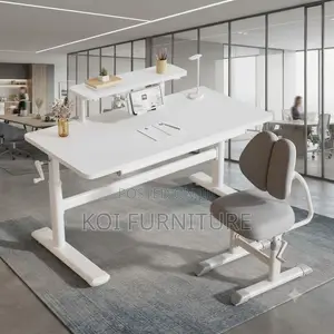 Office Desk; Home Office Manual Adjustable Height Sit-Standing Desk