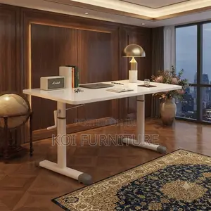 Office Desk; Home Office Manual Adjustable Height Sit-Standing Desk