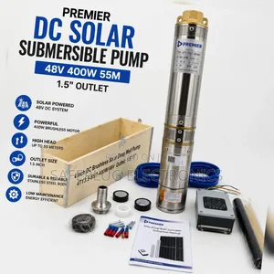 Premier 48V Solar Borehole Water Pump 400W – 55M Lift DC Submersible
