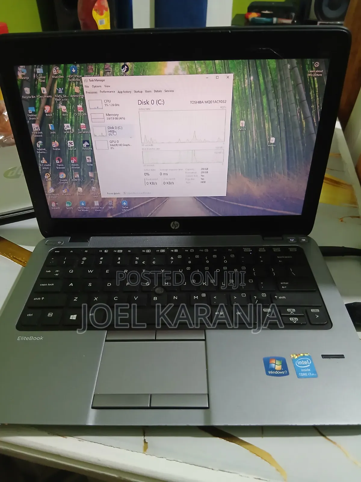 Laptop HP EliteBook 820 G1 8GB Intel Core i7 HDD 320GB