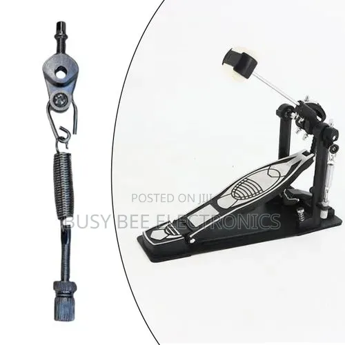 Drum Pedal Spring Tension Assembly Replacement Kit - Silver Black