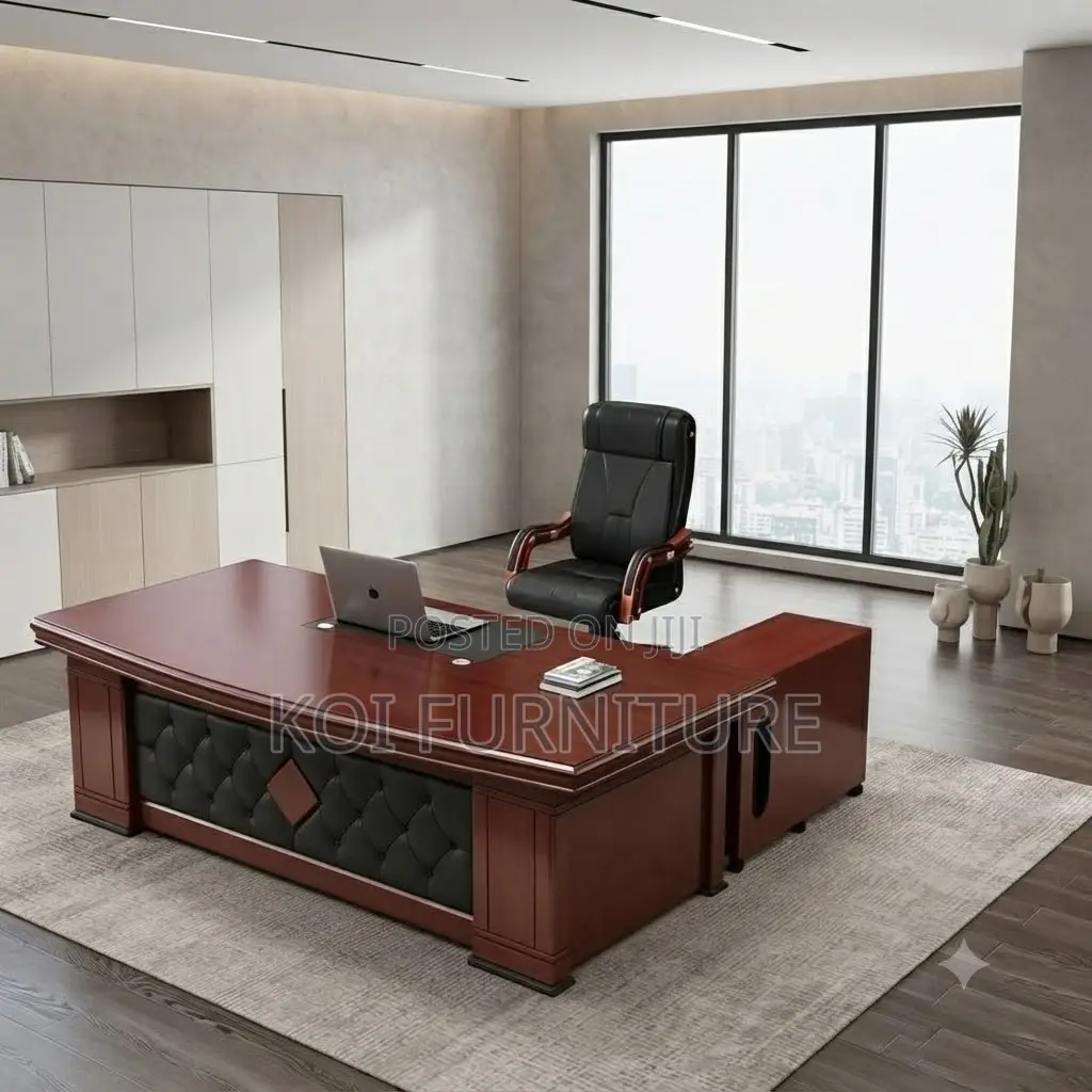 Office Desk; 2 Meters AMNESTY2 Executive Office Mahogany Desk