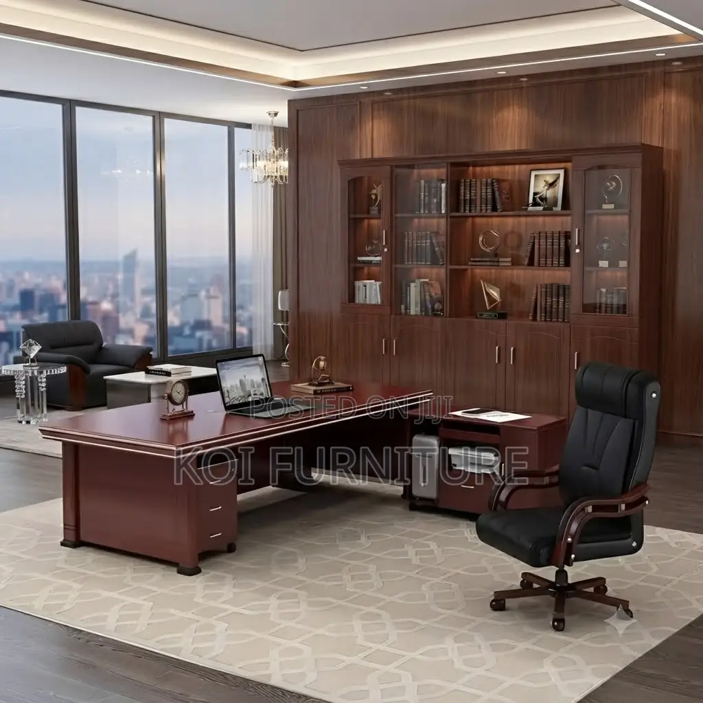 Office Desk; 2 Meters AMNESTY2 Executive Office Mahogany Desk