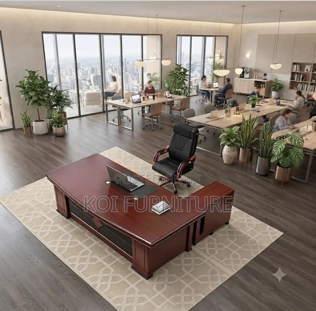 Office Desk; 2 Meters AMNESTY2 Executive Office Mahogany Desk