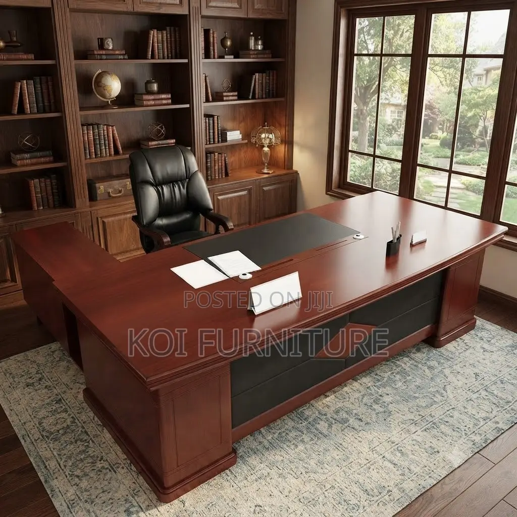 Office Desk; 2 Meters AMNESTY2 Executive Office Mahogany Desk