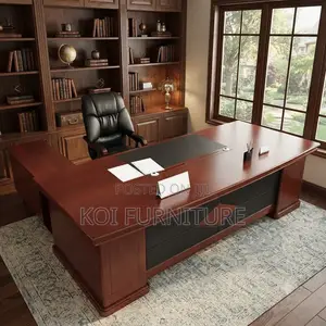 Office Desk; 2 Meters AMNESTY2 Executive Office Mahogany Desk