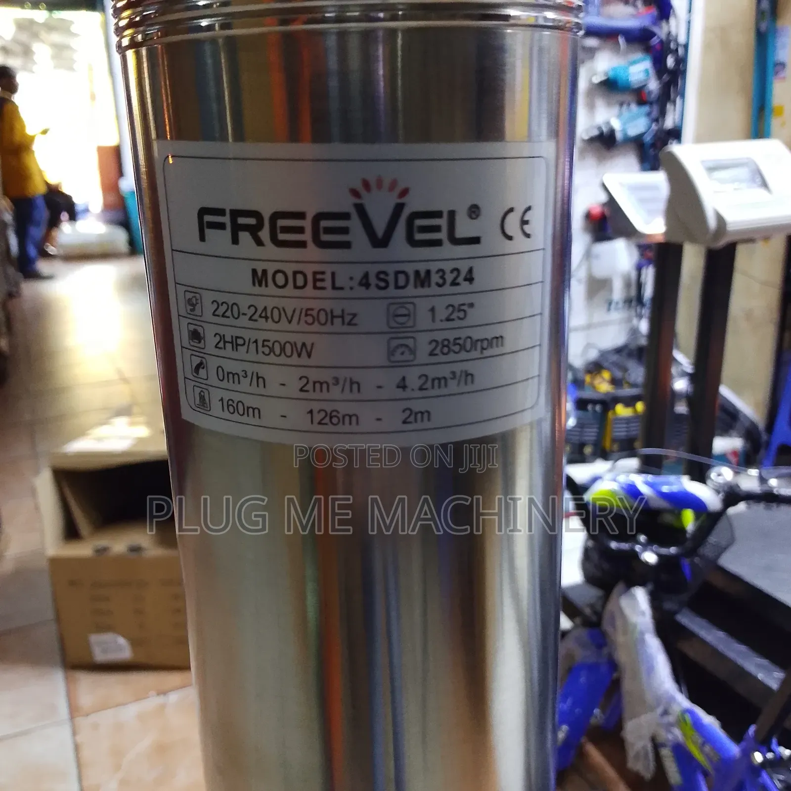 Freevel Electric Water Pump/ Ideal Usk 1500w 2hp Now Available