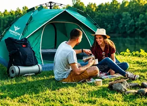 3-4 Persons Camping Tent Size 2*2 MTRS