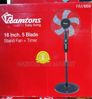 *Ramtons 16" Stand Fan With Remote RM66*