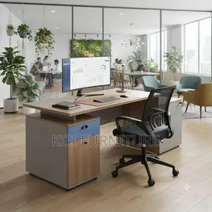 Office Desk; 1.2 Meter Executive Home Office Premium Visual Flow Desk