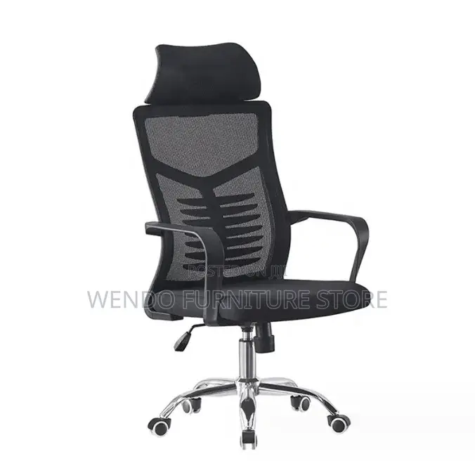 Office Chair : High-Back Black Ergonomic Mesh Office Chair