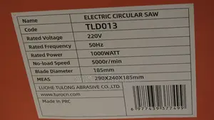 Turo Circular Saw7 Inch 1000W Circular Saw With 185mm Blade