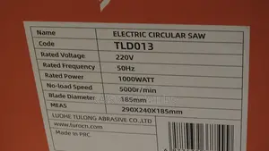 TURO TLD013 Electric Circular Saw. 7 Inch Electric Circular Saw
