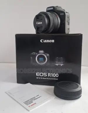 Canon EOS R100 Mirrorless Camera With 18-45mm Lens
