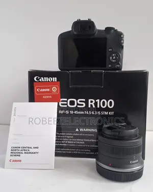 Canon EOS R100 Mirrorless Camera With 18-45mm Lens