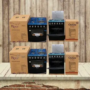 Auto Ignition 4 Gas 3 Gas Burners +1 Electric Free Standing Cooker