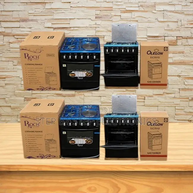 Flame Failure 4 Gas 3 Gas Burners +1 Electric Free Standing Cooker
