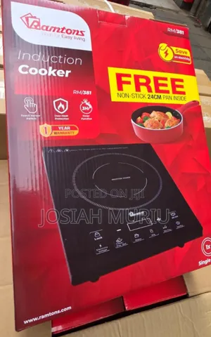 Ramtons Portable Induction Cooker With Free Pan
