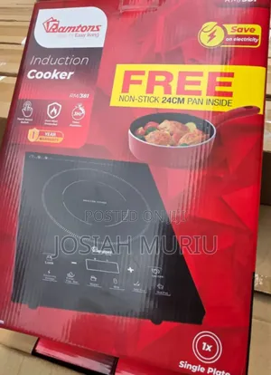 Ramtons Electric Induction Cooker With Free Non Stick Pan