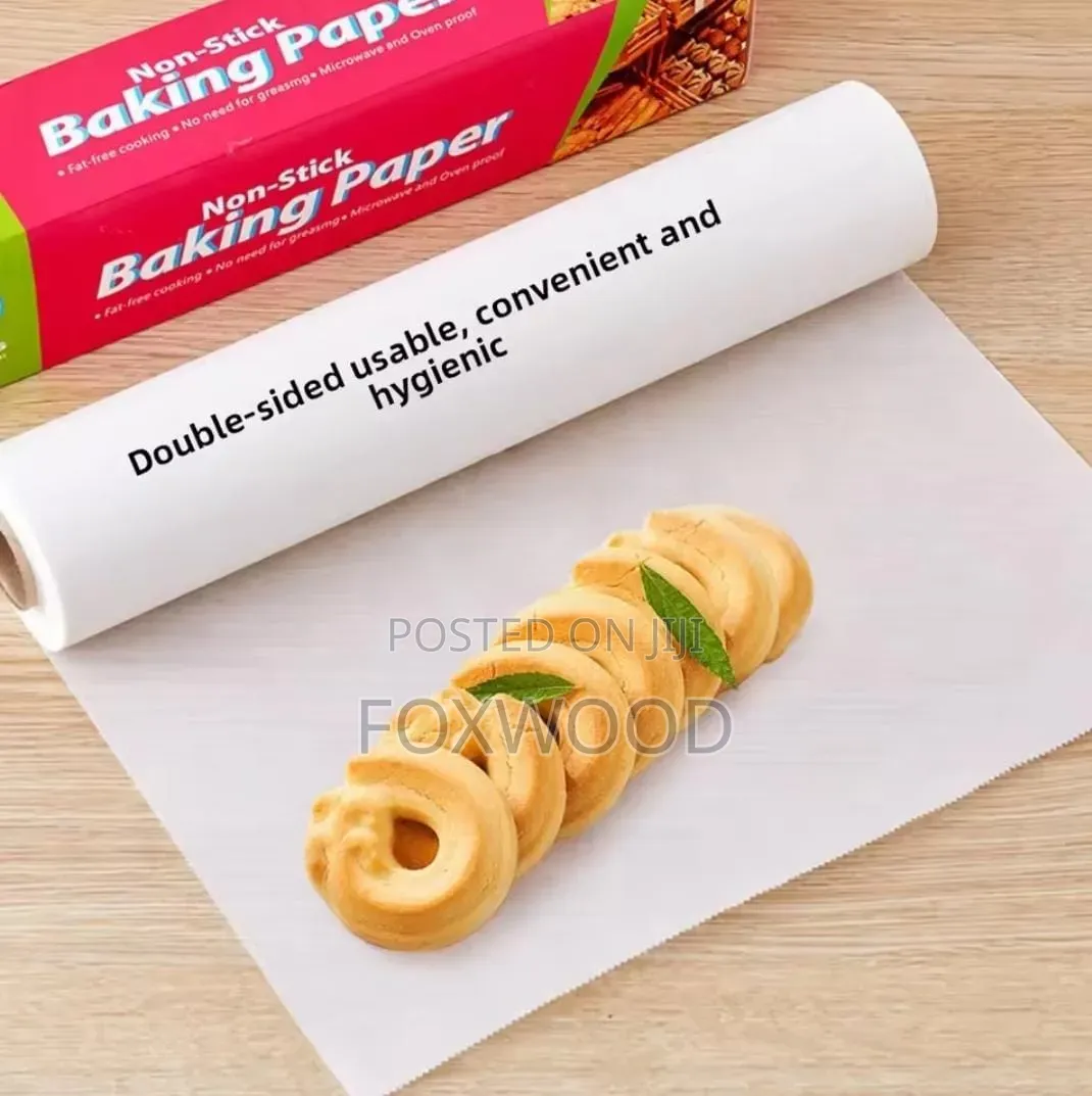 20-Meter Roll of Non-Stick Baking Paper Measuring 300mm in Width.