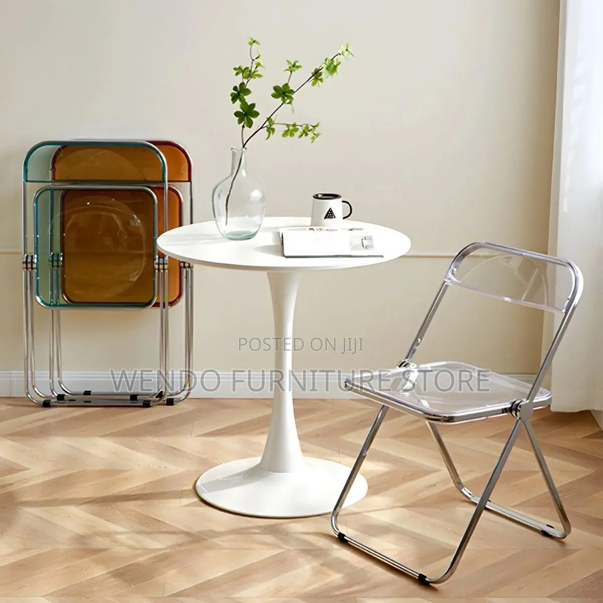 Dining Chair : Transparent Acrylic Folding Chair