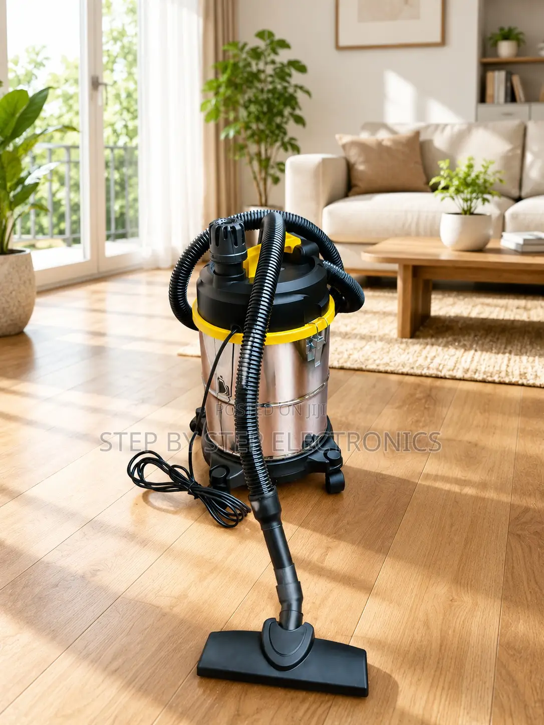 Heavy Duty Wet Dry Vacuum Cleaner With Stainless Steel Tank