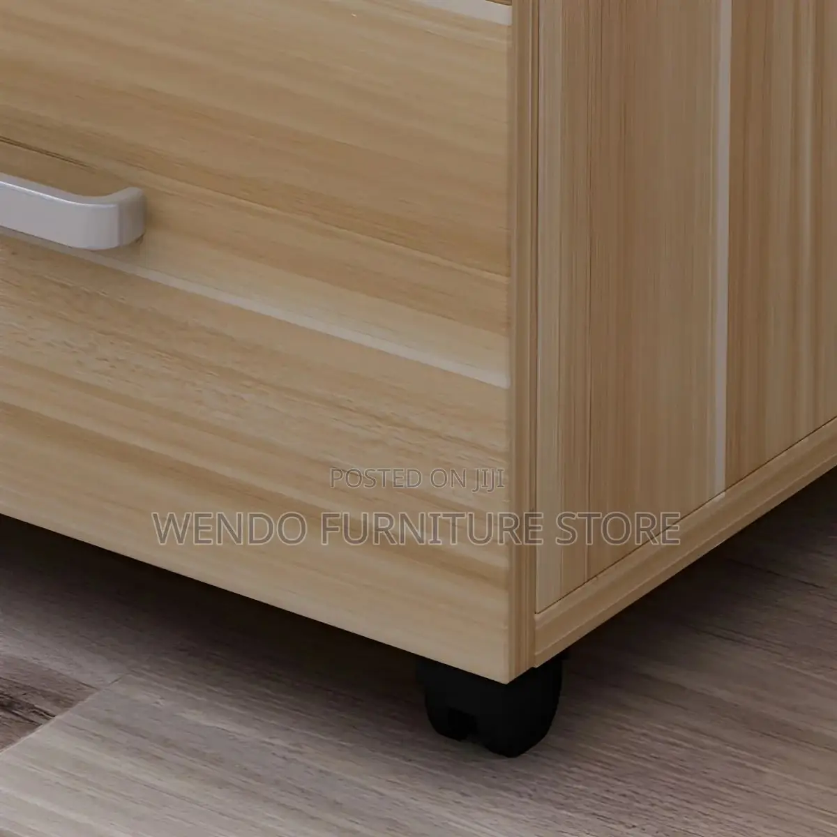 Office Cabinet : White 3-Drawer Mobile Pedestal Cabinet