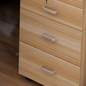 Office Cabinet : White 3-Drawer Mobile Pedestal Cabinet