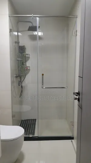 Sleek Shower Glass Enclosure