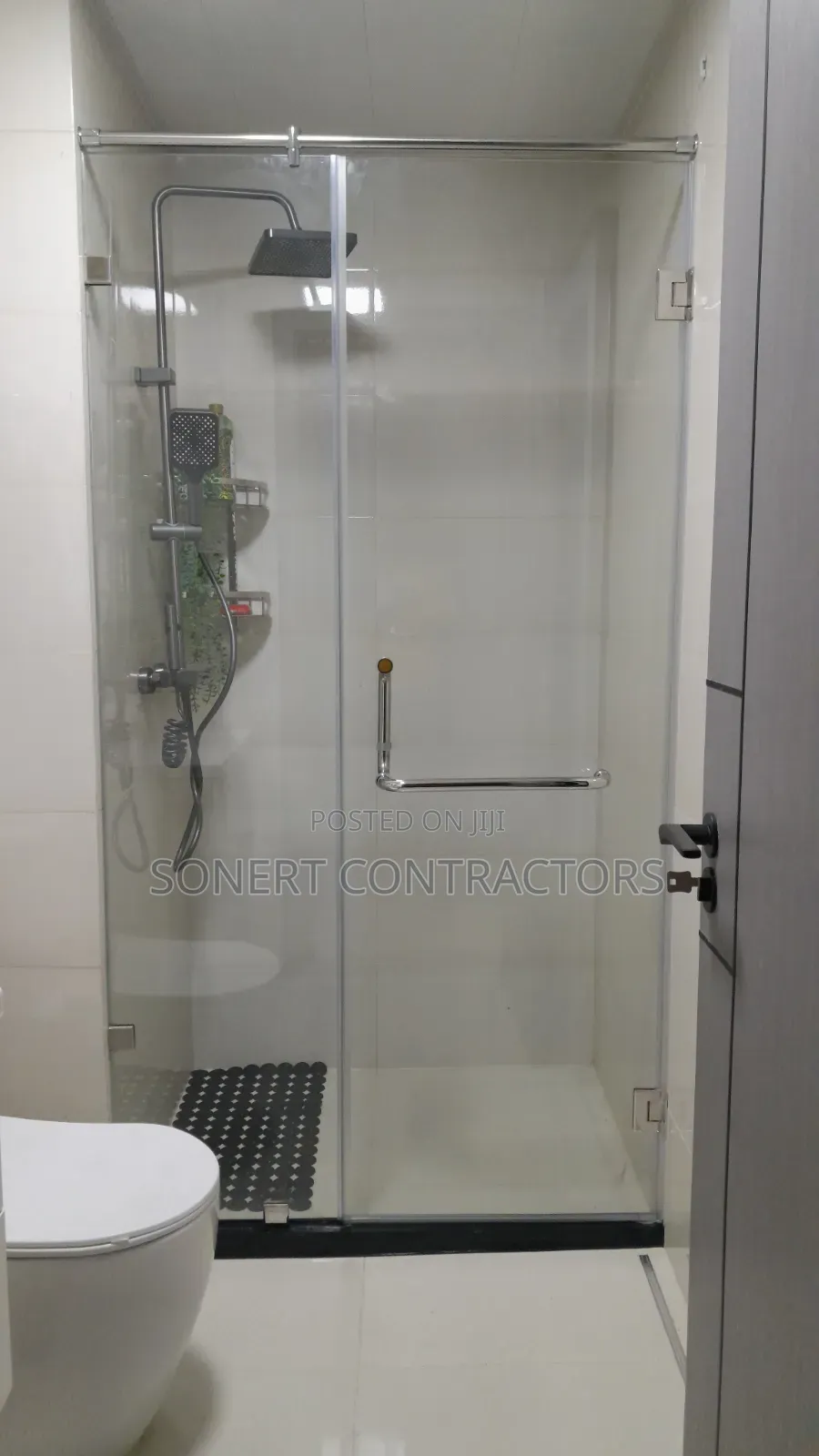 Sleek Shower Glass Enclosure