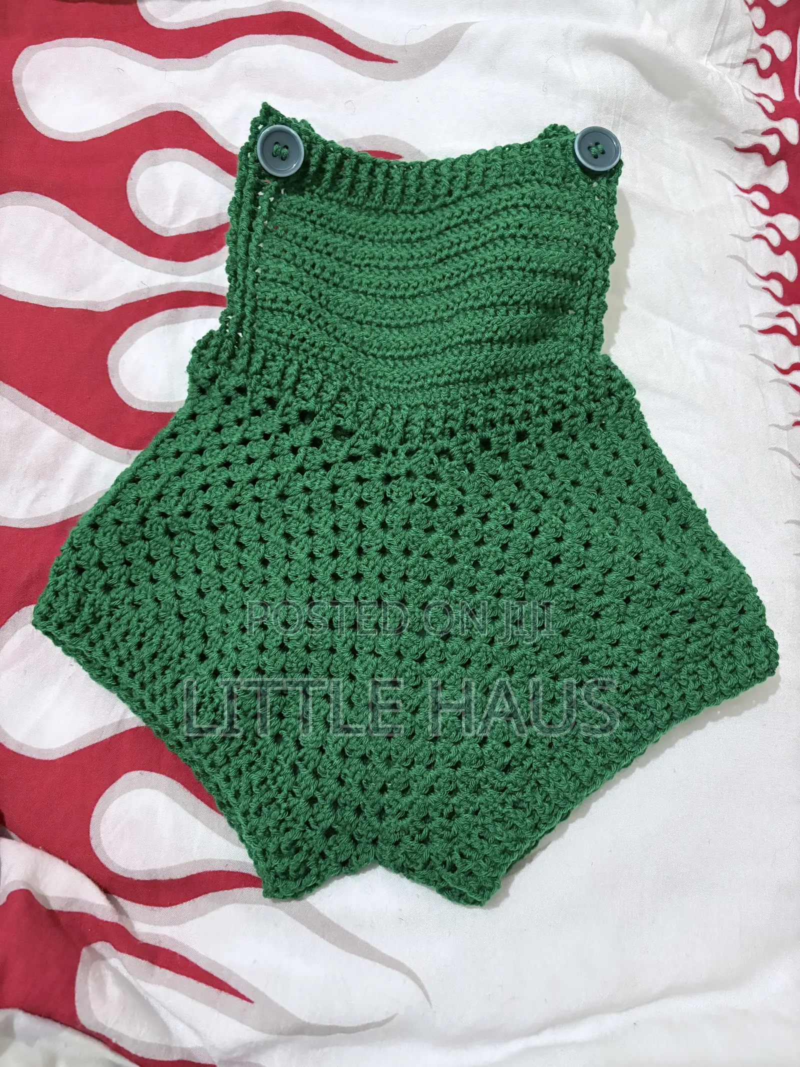 Handmade Crochet Baby Romper | 0–12 Months | Made to Order