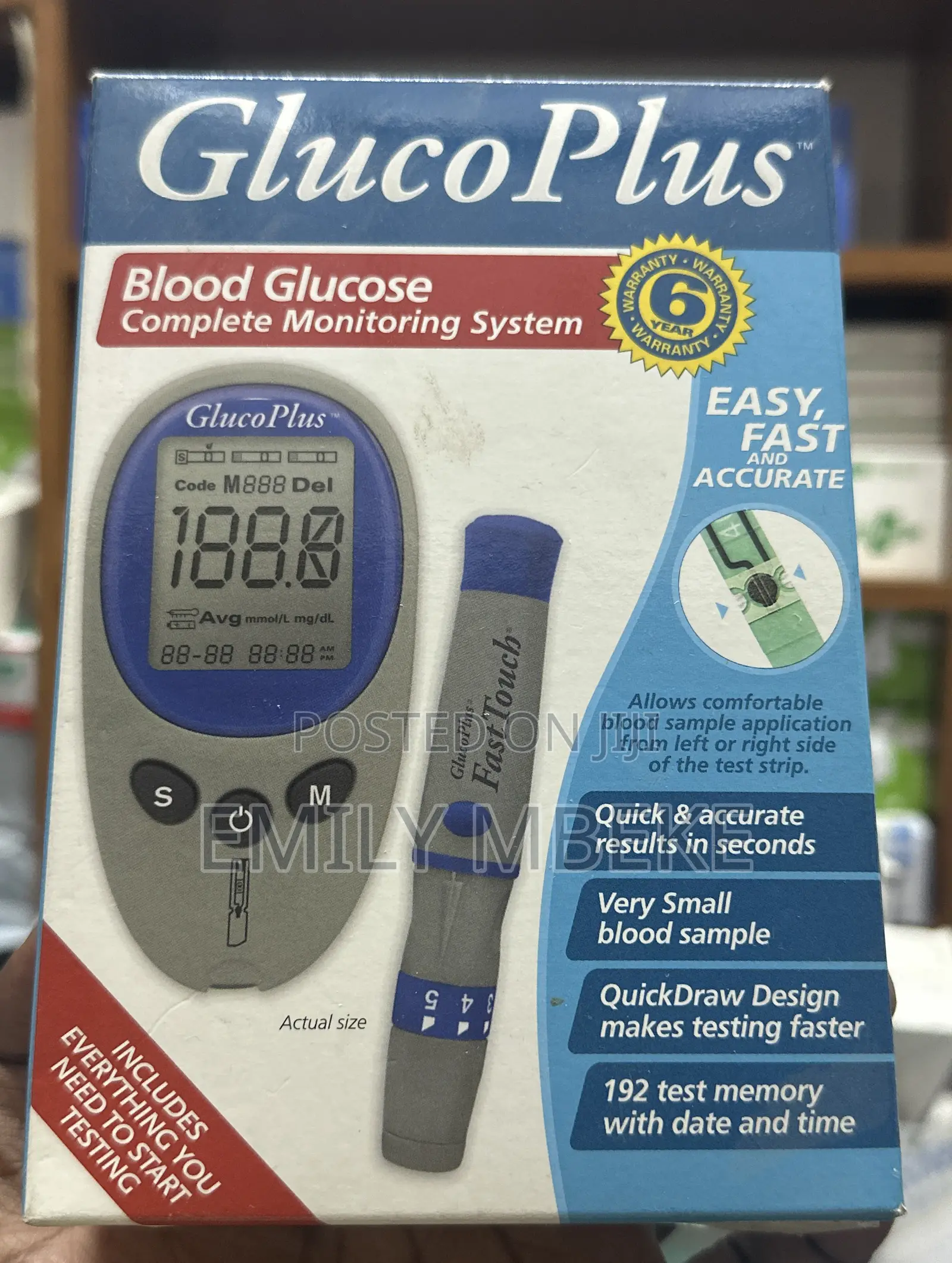 Blood Glucometer Machine With Complete Monitoring