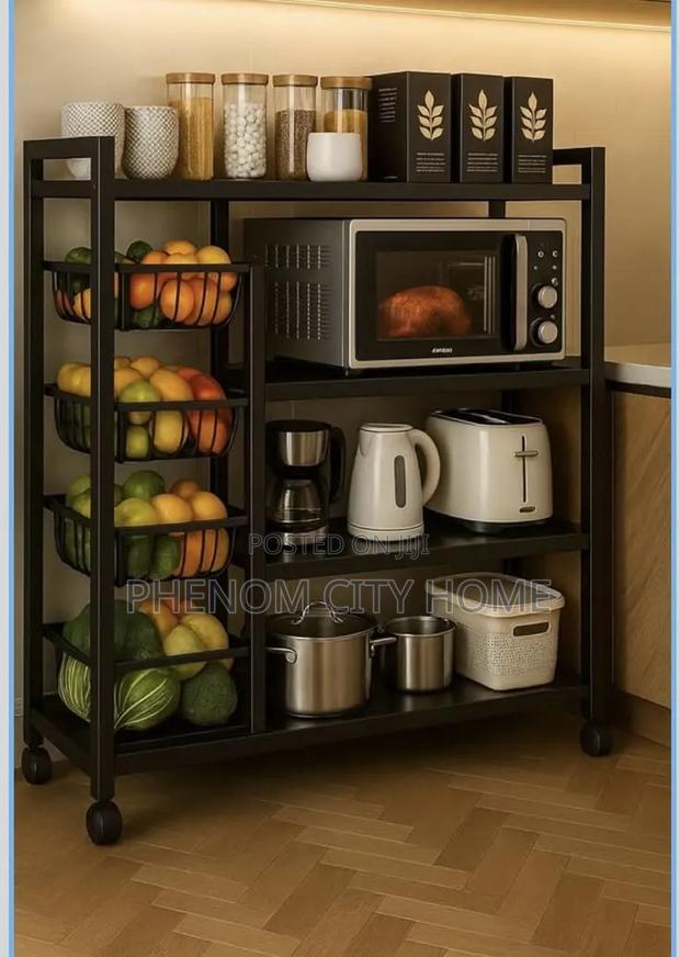 Multi Layer 4 Tier Kitchen Storage Rack