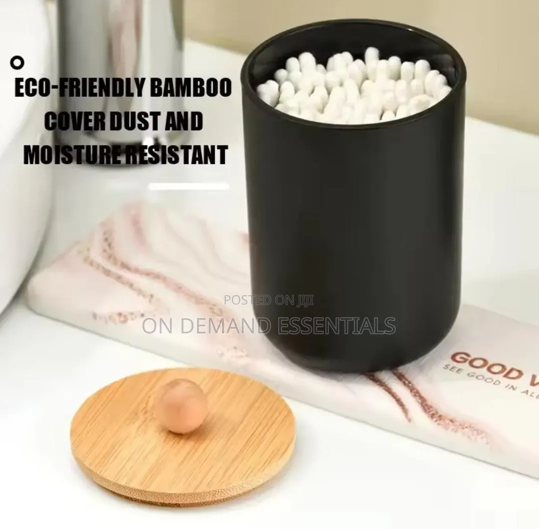 Alloy Swab Container With Bamboo Lid