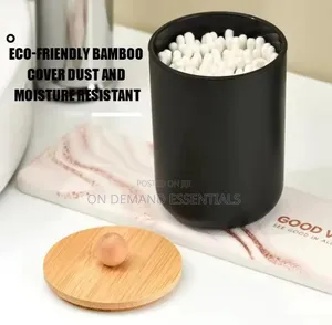 Alloy Swab Container With Bamboo Lid