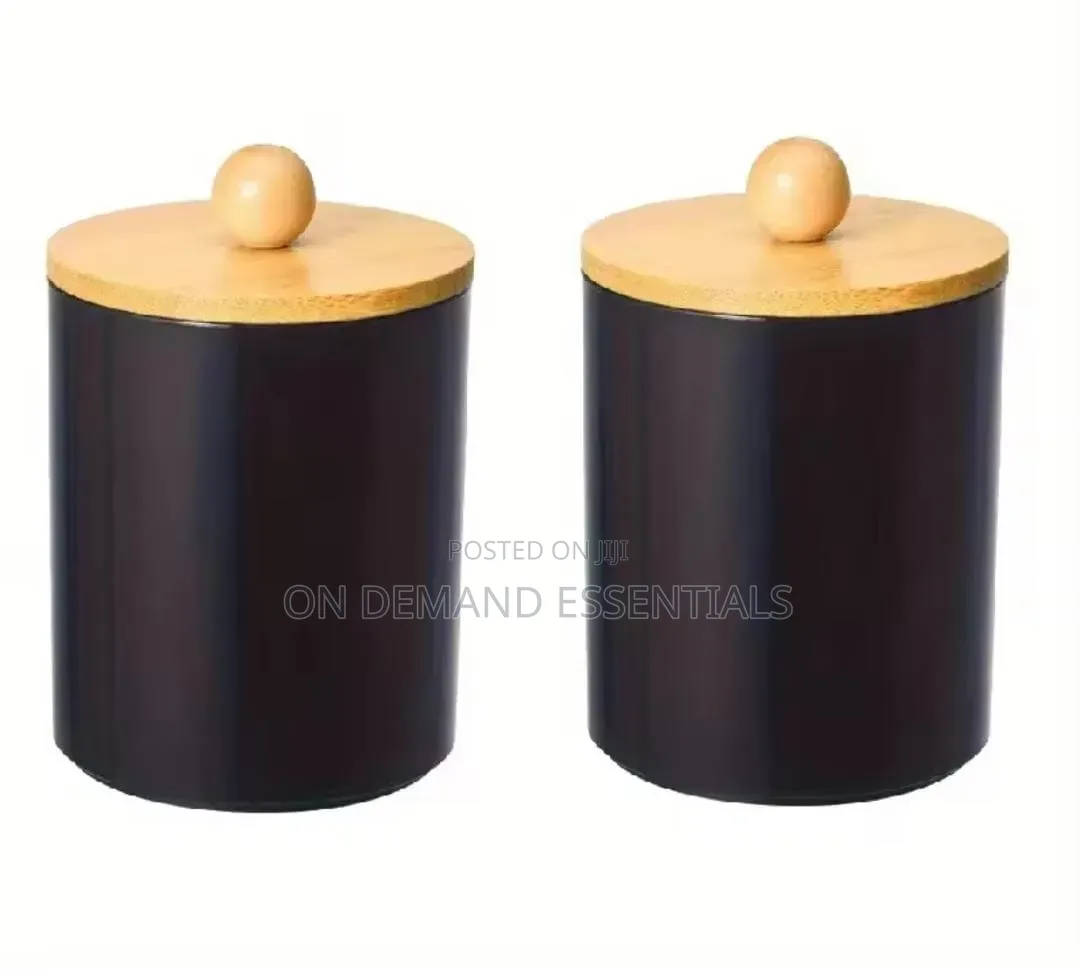 Alloy Swab Container With Bamboo Lid
