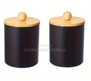 Alloy Swab Container With Bamboo Lid