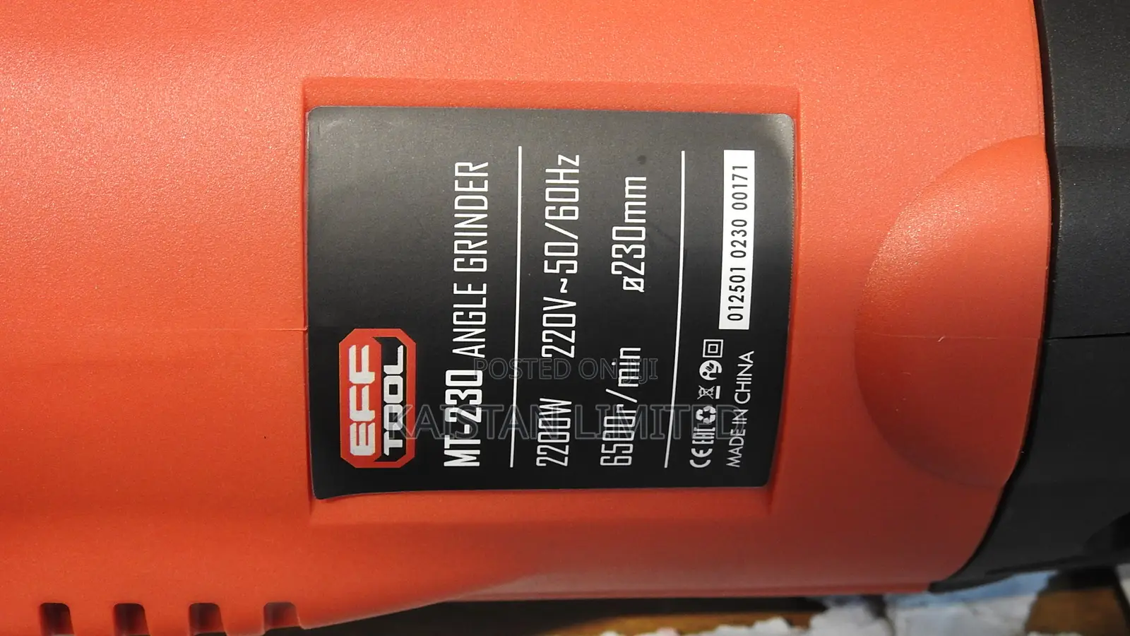 9 Inch Angle Grinder 2200W Efftool MT230 /Electric Angle Grinder 9"