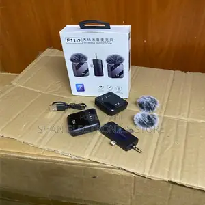 2.4GHz Digital Wireless Perfectly Designed F11-2 Wireless Lavalier Mic