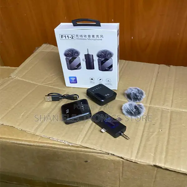 2.4GHz Digital Wireless Perfectly Designed F11-2 Wireless Lavalier Mic