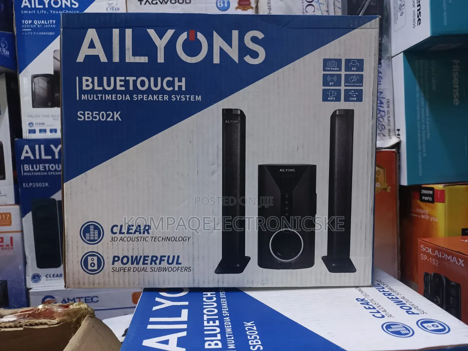 Ailyons Sb502k Bluetooth Enabled Brand-New Soundbar
