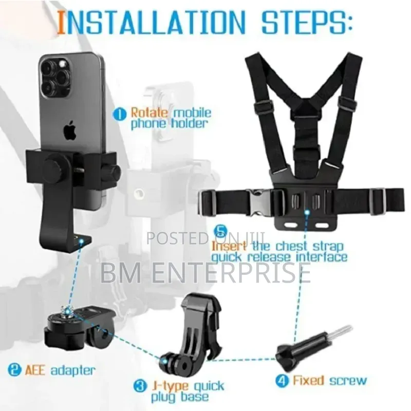 Brand New Chest Strap Phone Holders in Stock
