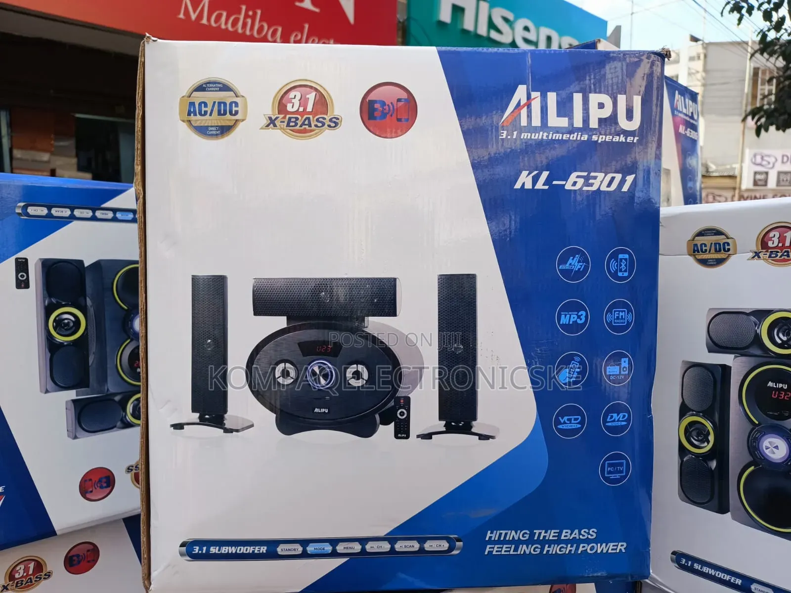 Ailipu Bluetooth Enabled 3.1 Brand-New Sound System