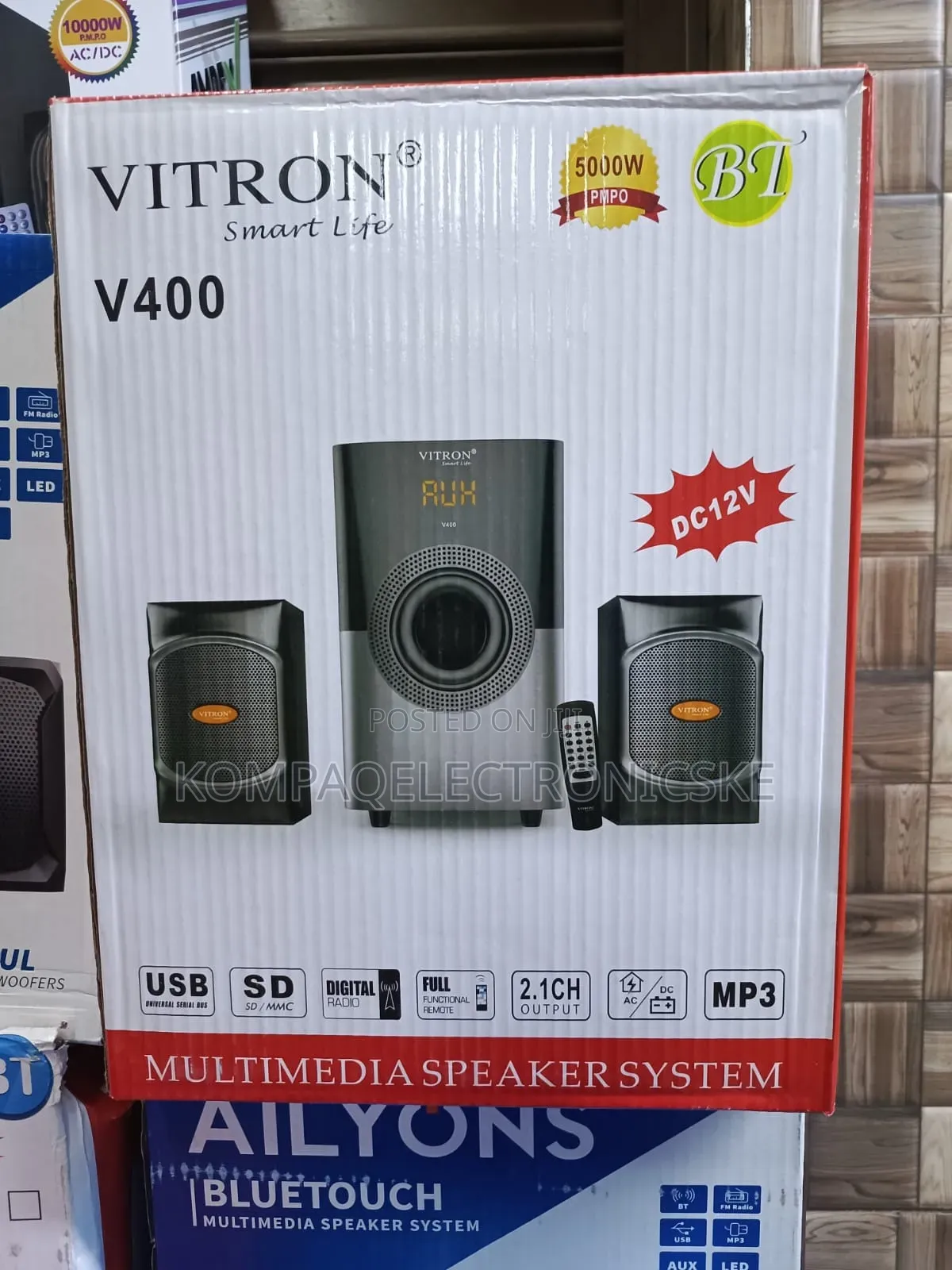 Vitron 2.1 Bluetooth Enabled Brand-New Soundsystem