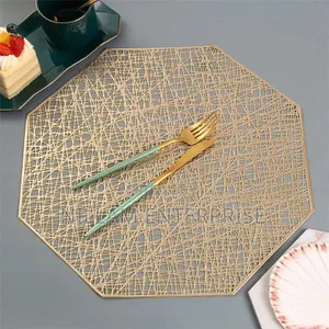 Elegant 6pcs PVC Non-Woven Table Mats