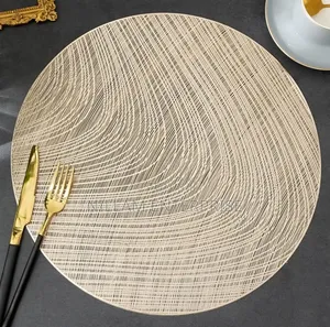 Elegant 6pcs PVC Non-Woven Table Mats