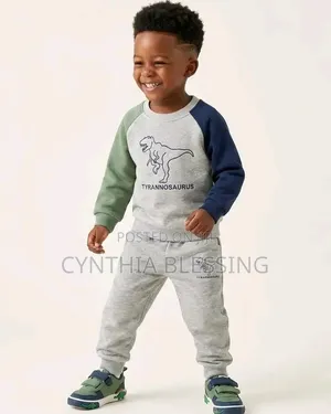 2 Piece Kids Tracksuits Grey