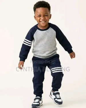 2 Piece Kids Tracksuits Grey